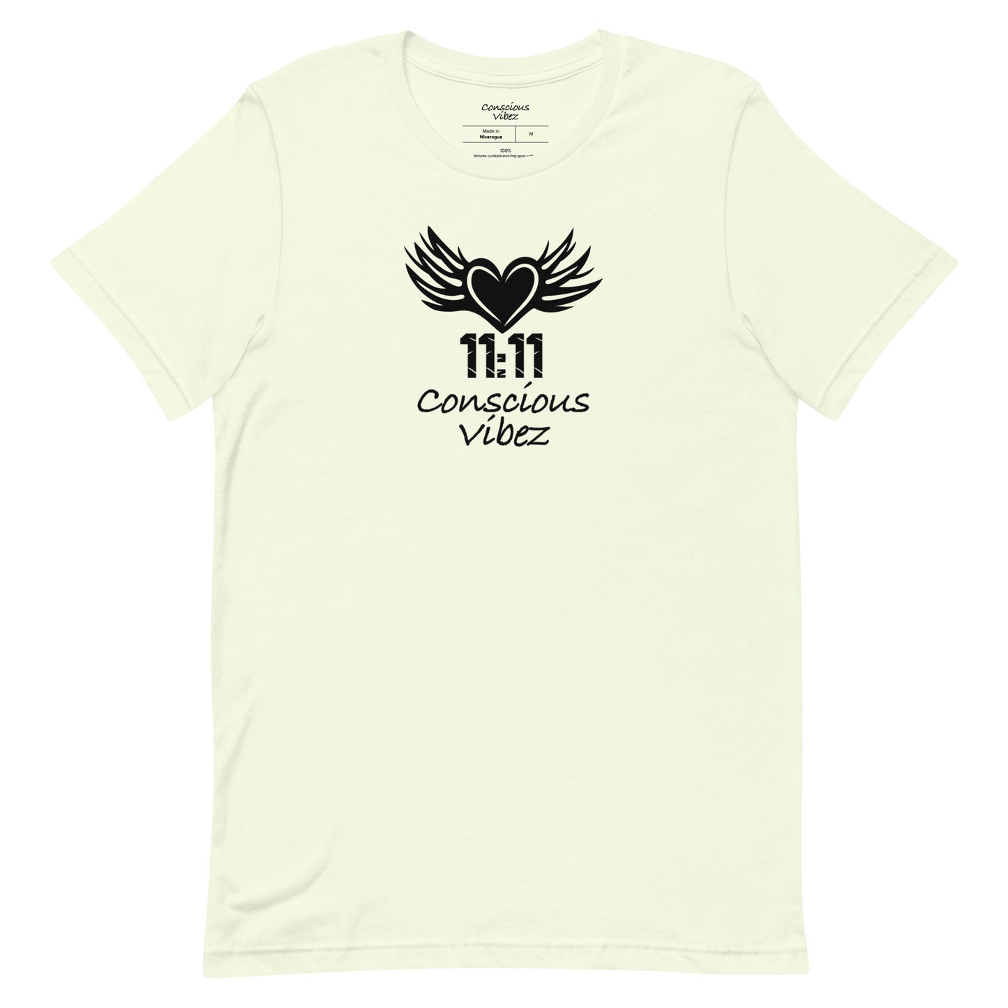 Conscious vibez winged heart T shirt - kingeljahra