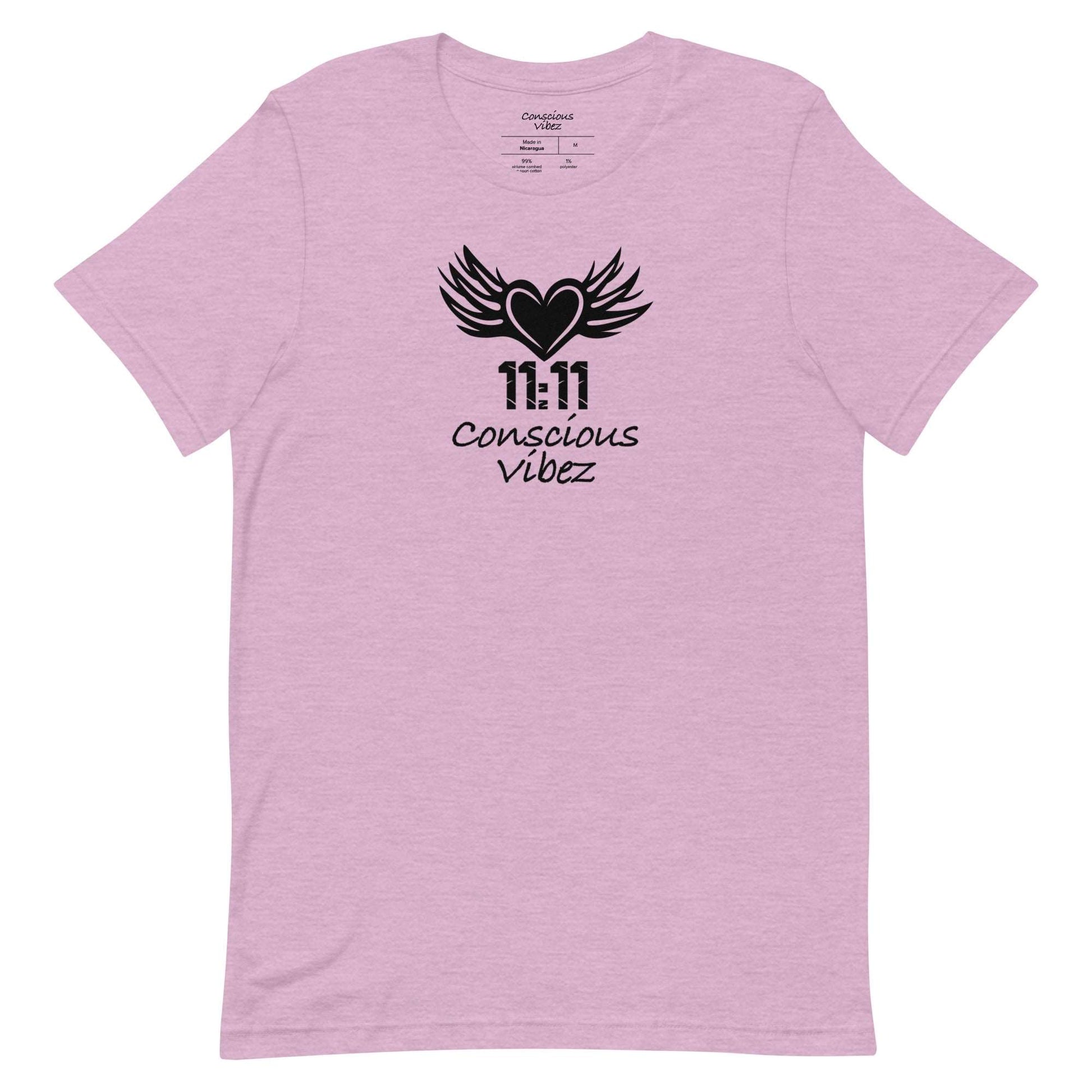 Conscious vibez winged heart T shirt - kingeljahra