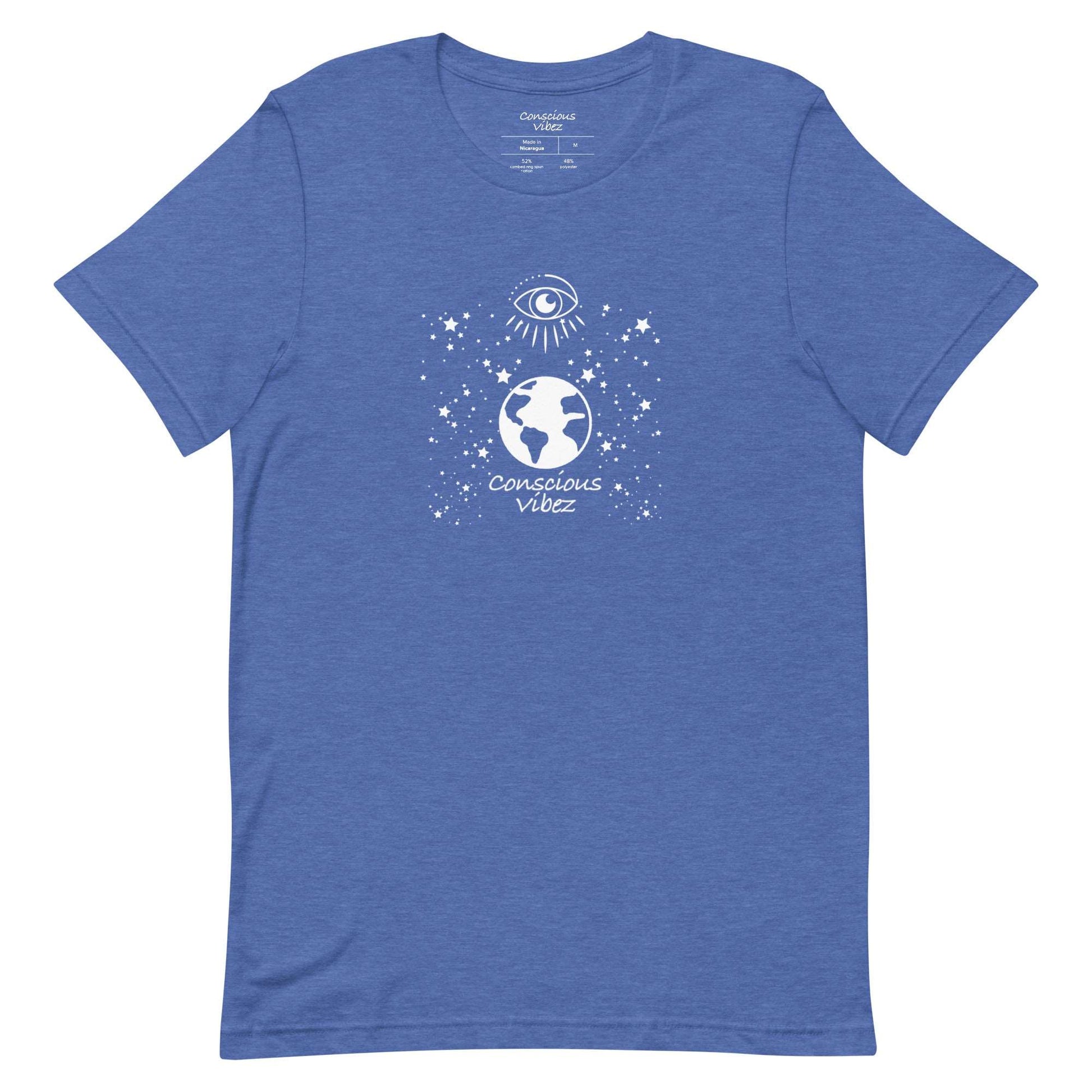 Conscious vibez Eye on the world T shirt - kingeljahra