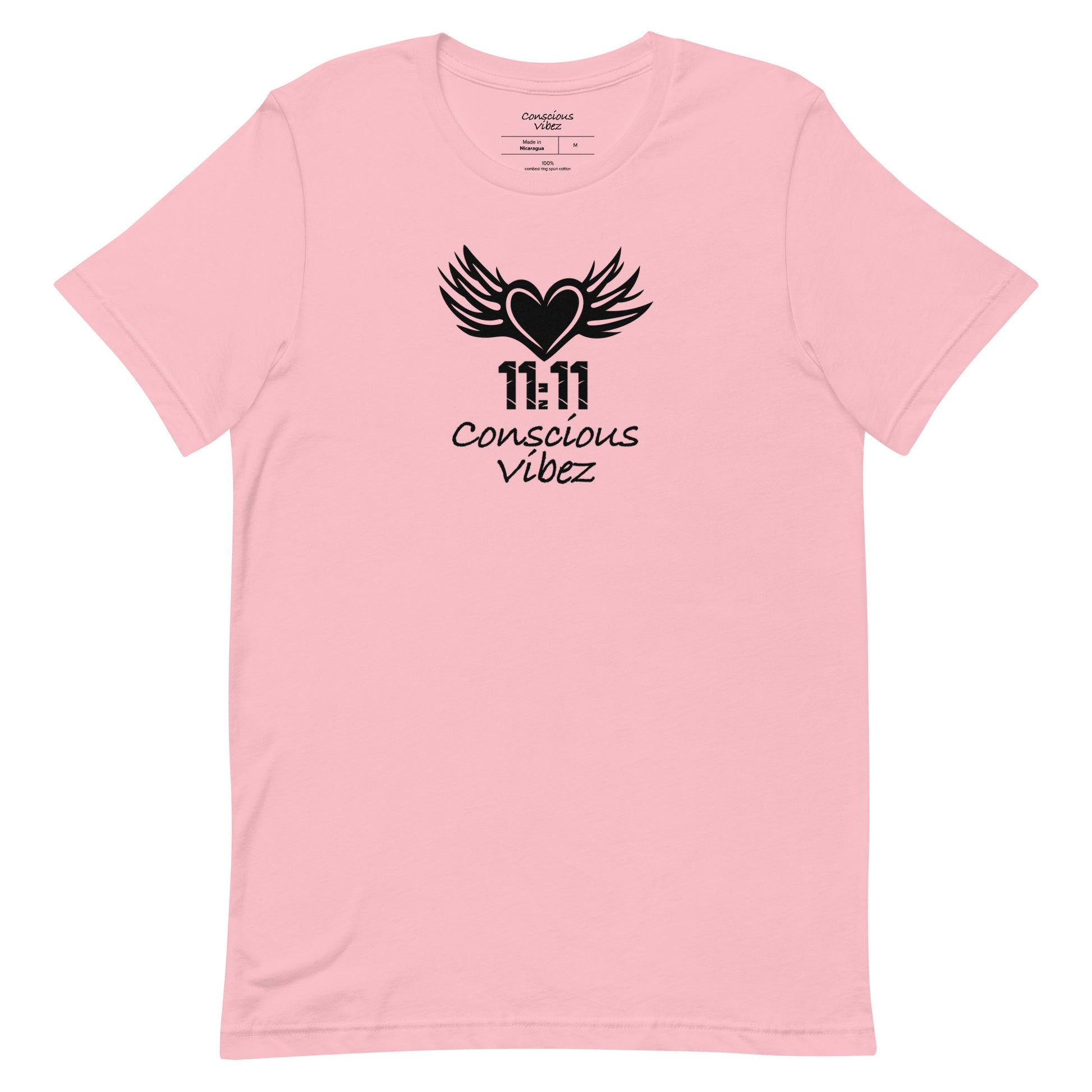 Conscious vibez winged heart T shirt - kingeljahra