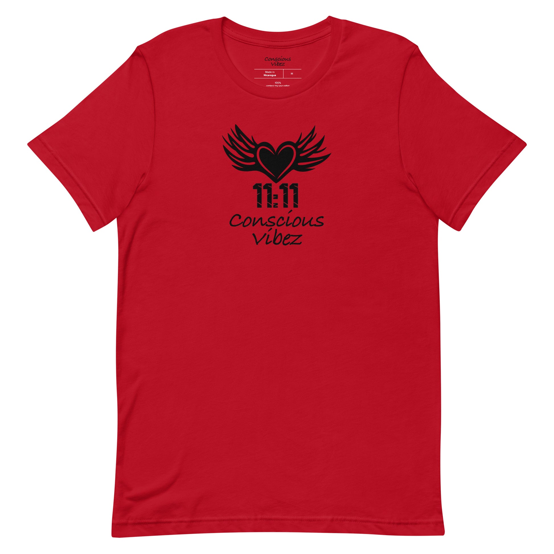 Conscious vibez winged heart T shirt - kingeljahra