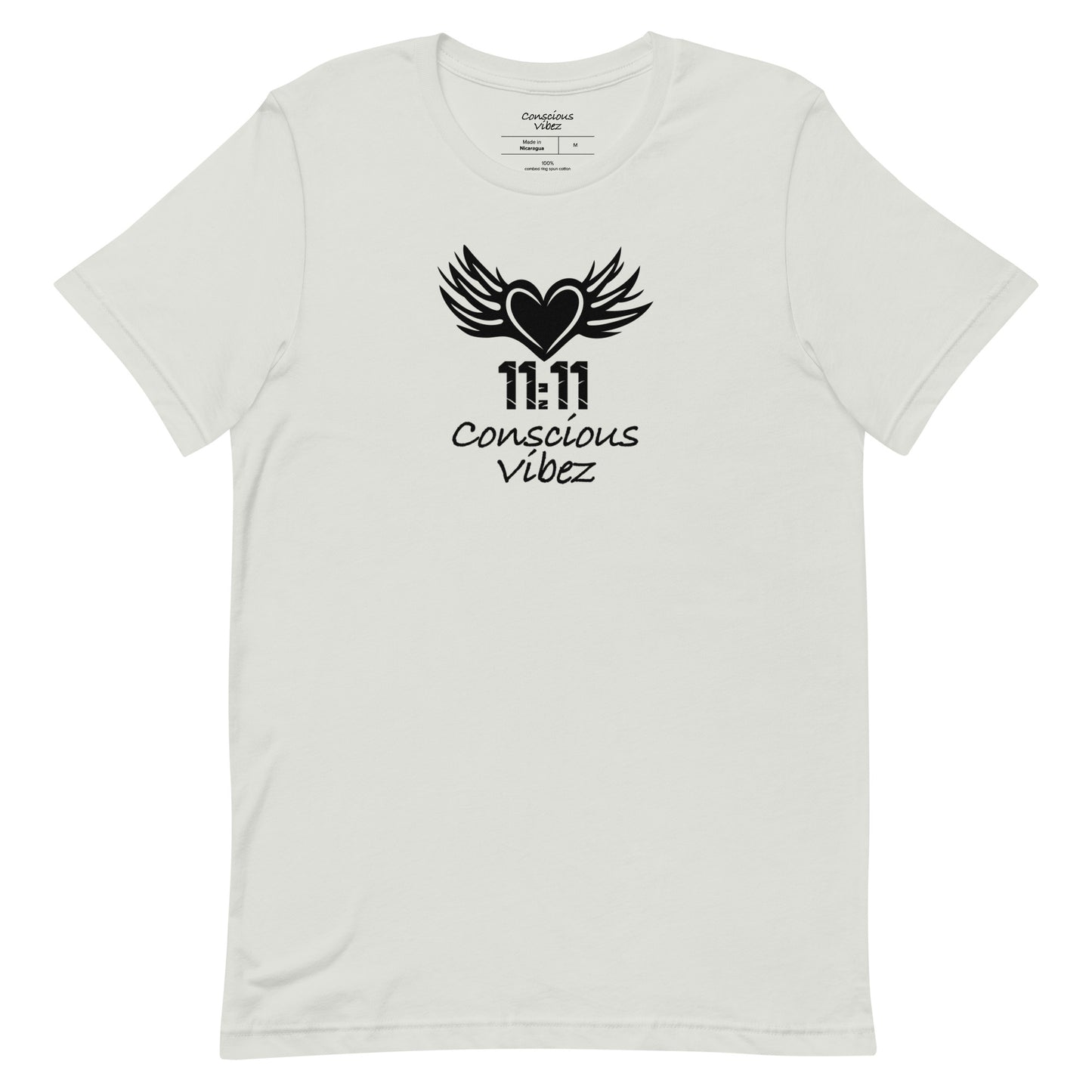 Conscious vibez winged heart T shirt - kingeljahra