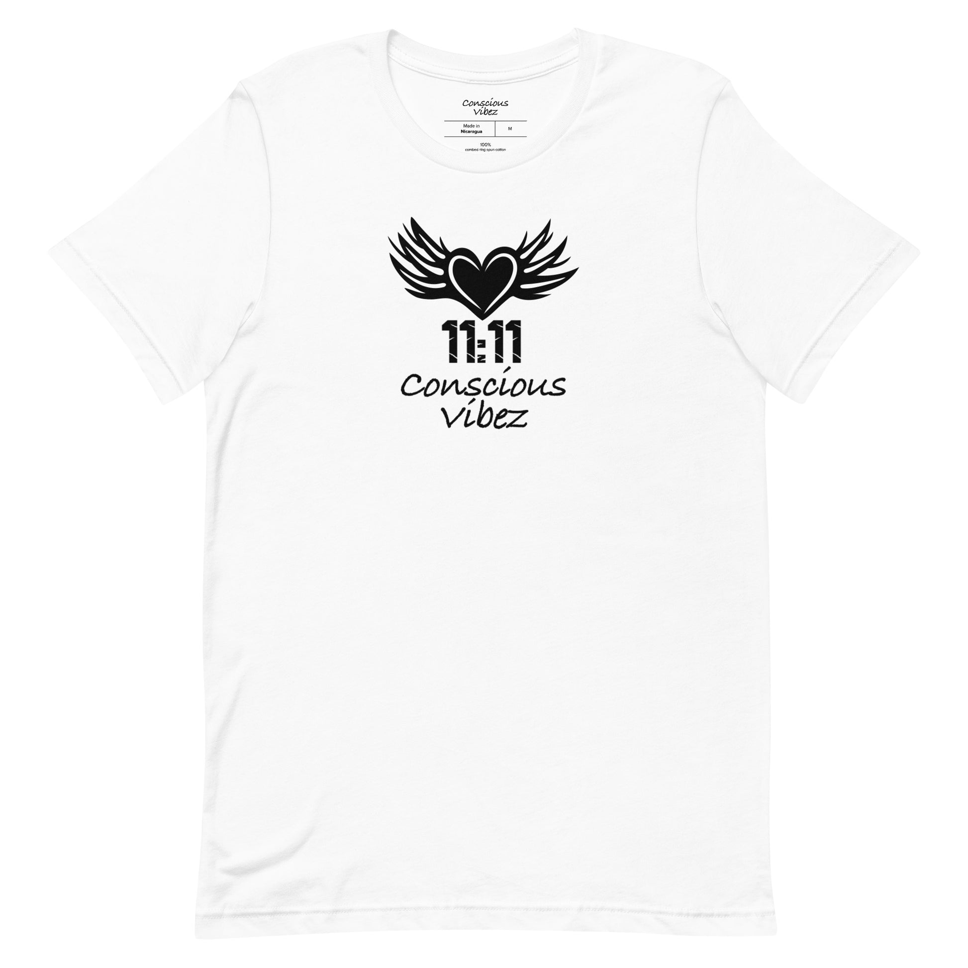 Conscious vibez winged heart T shirt - kingeljahra