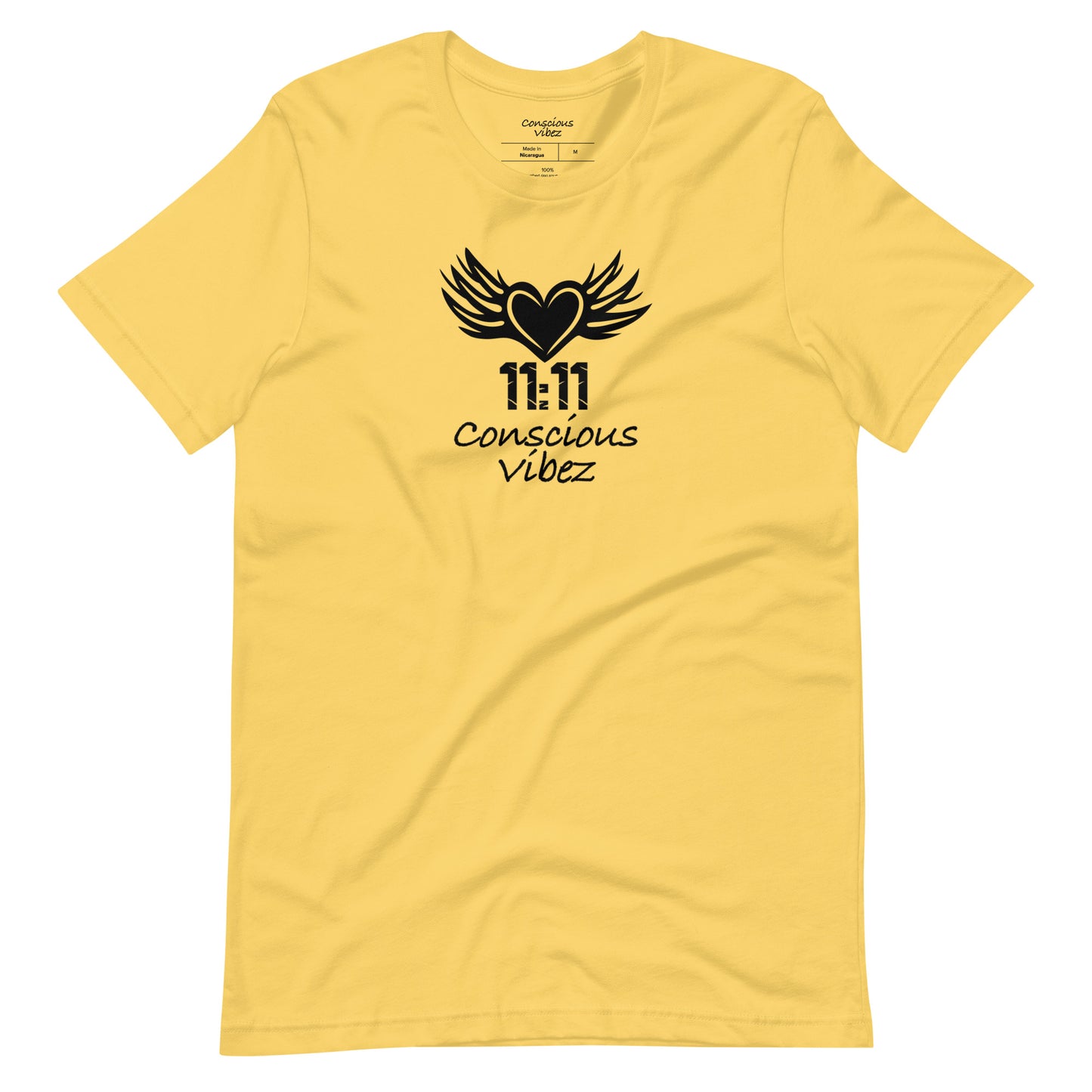 Conscious vibez winged heart T shirt - kingeljahra