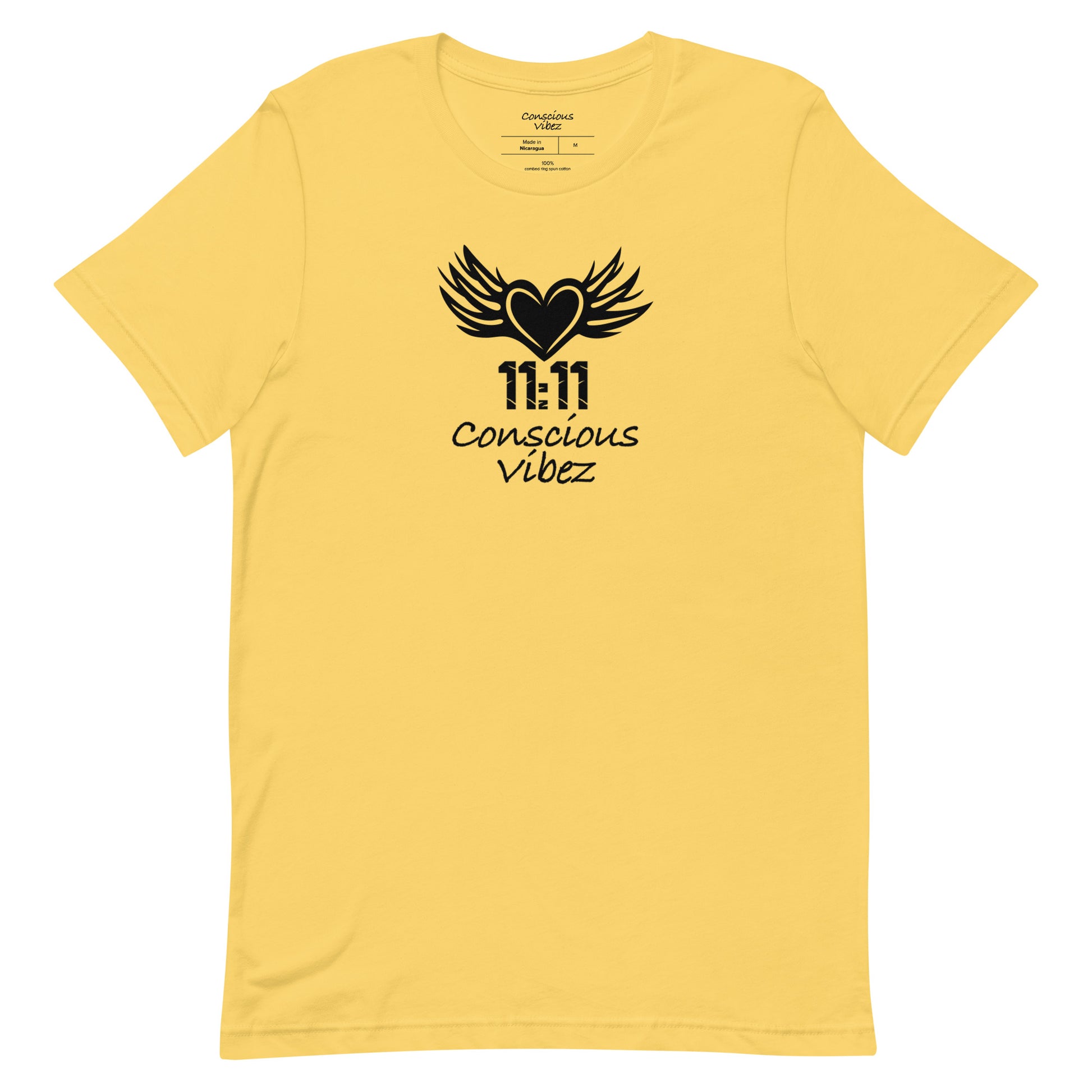 Conscious vibez winged heart T shirt - kingeljahra